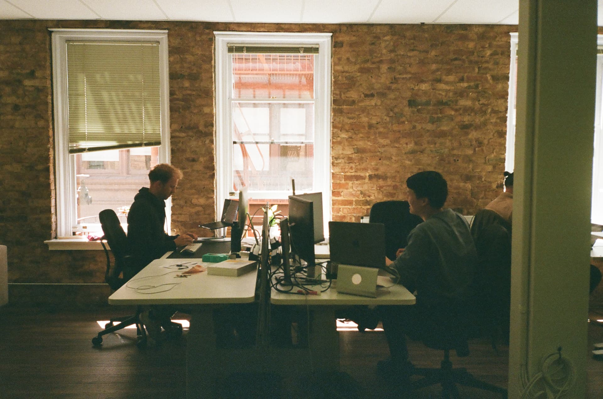 Team working at their desks